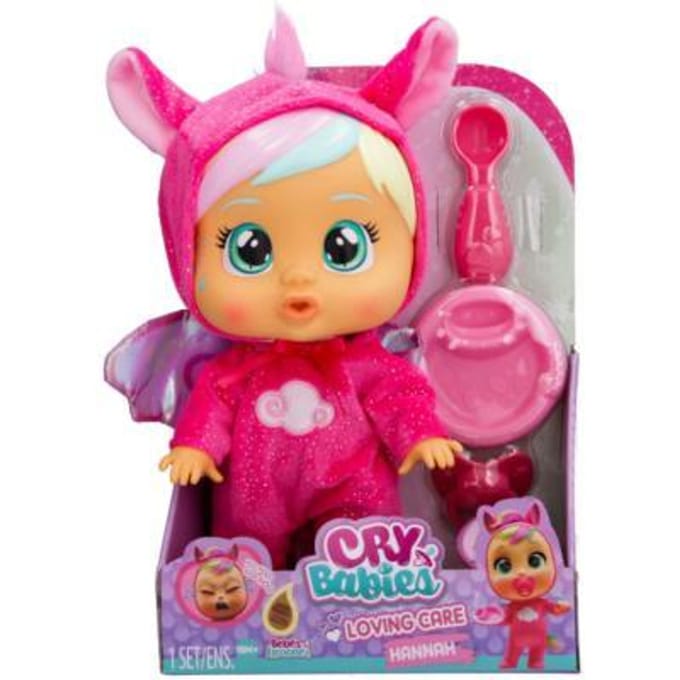 Cry Babies Loving Care Hannah Poppen met functies Interactieve poppen