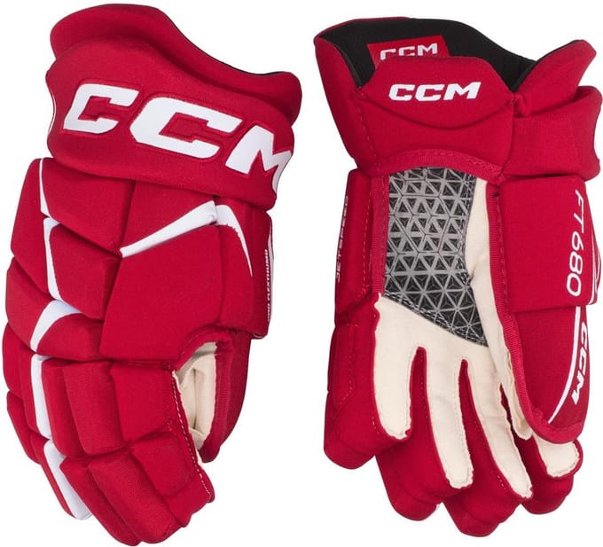 CCM - Jetspeed FT680 - IJshockeyhandschoenen - Volwassenen - Rood - Wit - 13