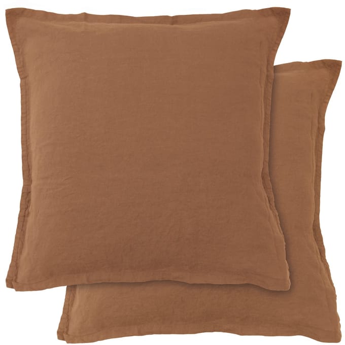 Matt & Rose Set Kussenslopen Ecorce - (2x) 65 x 65 cm - 100% Linnen