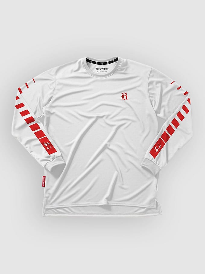 Loose Riders Shutter Long Sleeve Jersey wit