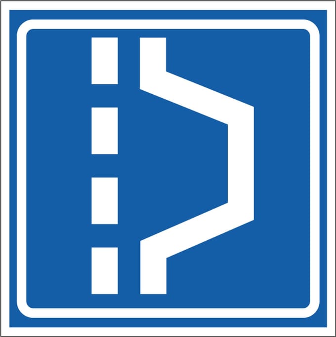 Vluchthaven sticker, L14 300 x 300 mm
