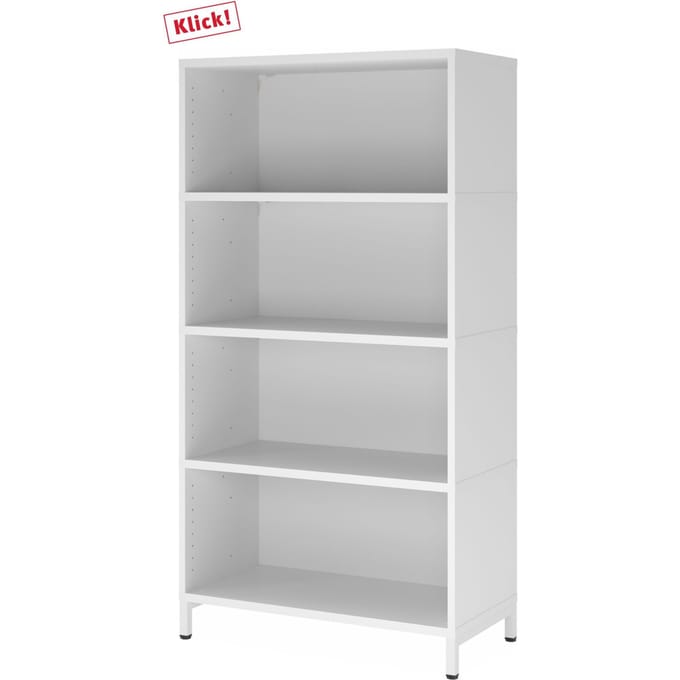 FlexWall | 4 OH | 4 x kastromp met sokkel - Wit
