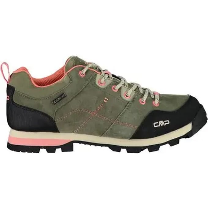 Cmp Wandelschoenen Low Alcor Dames Leer Khaki/zwart Maat 40