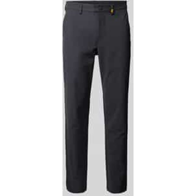 Broek met labeldetail, model 'Steve'