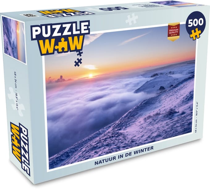 Puzzel Natuur in de winter - Legpuzzel - Puzzel 500 stukjes