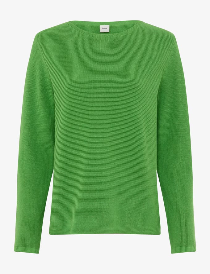 Brax Dames Trui  Style LESLEY leaf green, groen, maat 38