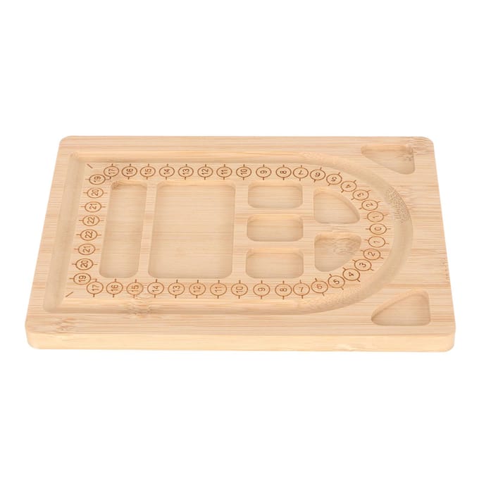 Kralenbord Duurzaam Exquis Bamboe Kralenontwerp Bord Multifunctioneel Kralenbakje voor Armband Sieraden Maken beige