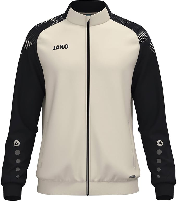 Jako Sonic Polyestervest Kinderen - Off White / Zwart | Maat: 152