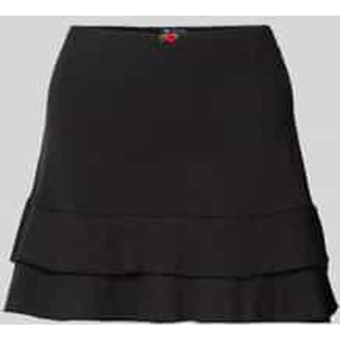 Minirok met gebreide look, model 'POINTELLE'