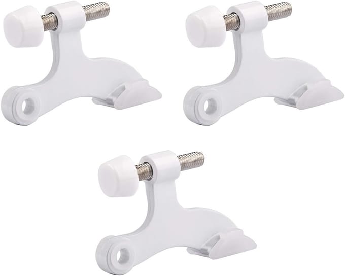 Verstelbare Luxe Heavy Duty Deurstopper met Rubberen Bumpertips – 3 Stuks