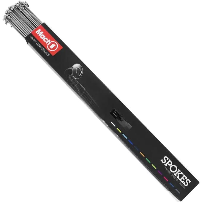 Doos van 100 roestvrij stalen spaken met nippel P2R 280 mm