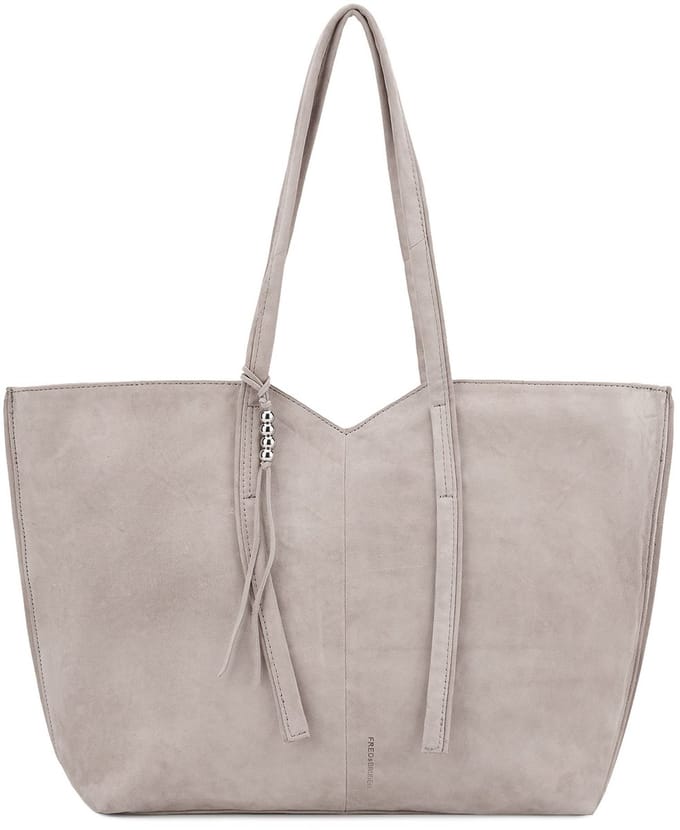 FREDsBRUDER Leren All About Beads Shopper Chai Latte Oud roze