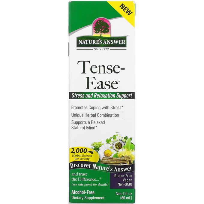 Nature'S Answer, Tense-Ease, Alcoholvrij, 2.000Mg, 60Ml(2 fl oz)