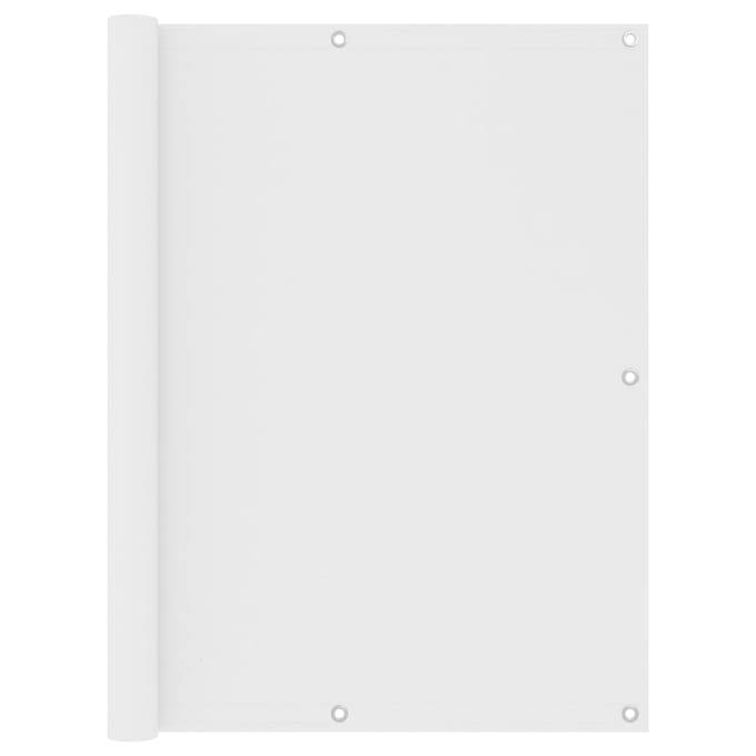 vidaXL - Balkonscherm - 120x400 - cm - oxford - stof - wit