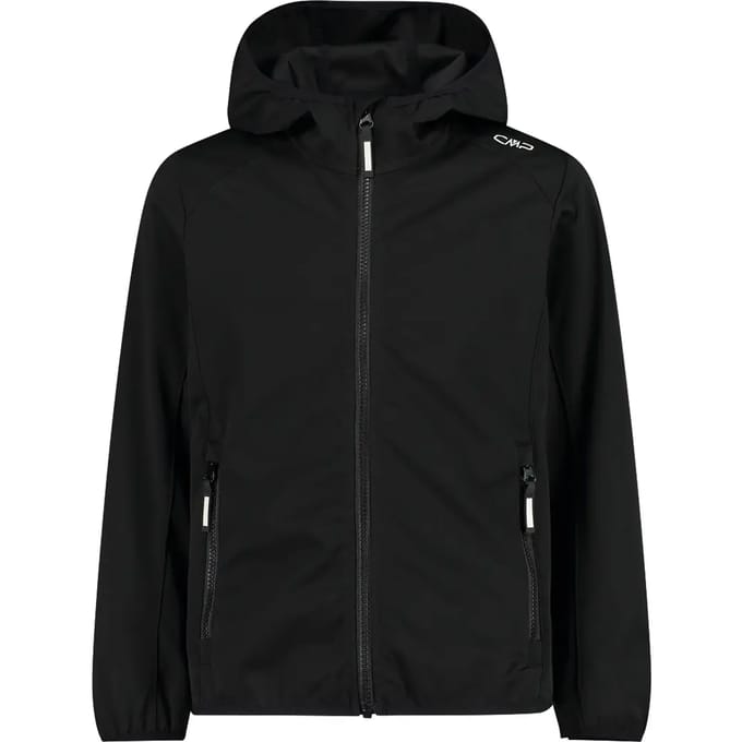 Cmp Fix Hood 39a5115 Softshelljack Zwart 6 Years Kinderen