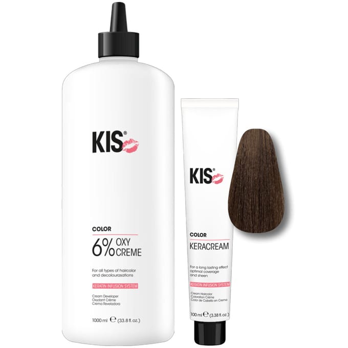 KIS KeraCream Color 5N 100ml + OxyCream 6% 1000ml