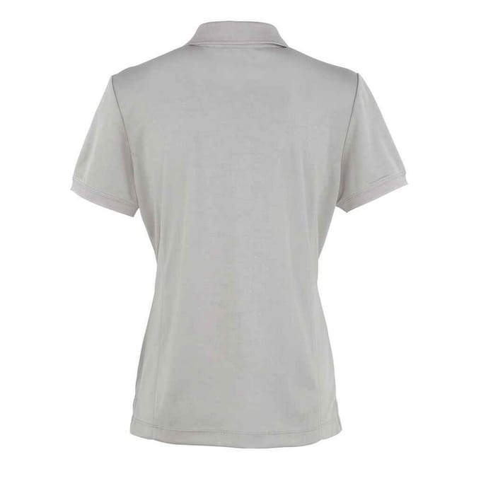 Premier Dames/Dames Coolchecker Poloshirt (Zilver)