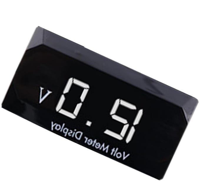Spanningsmeter - Led display - Voertuig controle - Waterdicht ontwerp - 12 Volt - Wit licht