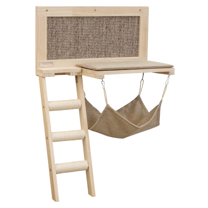 Kerbl Pet kattenbed Houtbruin voor katten