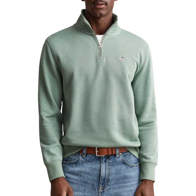 Gant Shield Half Zip Sweater Heren - Maat XXL