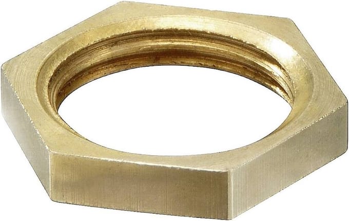 1/8 inch contramoer - Messing - Fijn draad