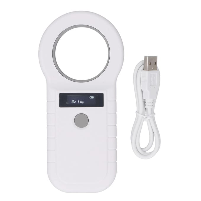 Huisdier Microchip Lezer 134.2K Dubbele Frequentie Draagbare Huisdier Chip Scanner Oplaadbare Dier Tag gray