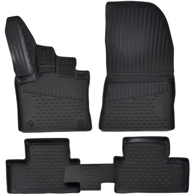 Tapis de sol - Exclusif - Compatible Captur 2019 - Caoutchouc - 4 pièces - Toutes saisons