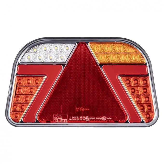 achterlicht led 82x led - rechts - 12/24 volt - ledlamp - achterlamp - trailerlamp