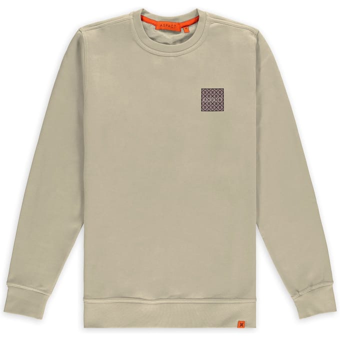 ASPACT Denzell Crewneck Sand Taglia: S | Maglioni a maglia Outlet | Unisex | Marrone