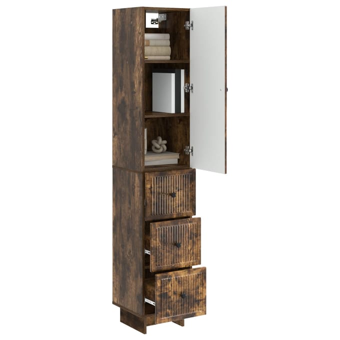vidaXL - Kast - Set - 2 - st - Bewerkt - hout