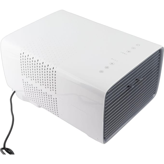 Climatiseur Portable Frais Faible Bruit Climatiseur Compact avec Télécommande pour Dortoir Cuisine Bureau white