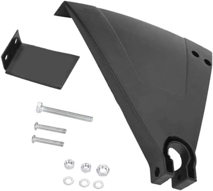 Grasmaaier Bescherming - Kunststof Schild - Veilig Werken - Exacte Pasvorm - 25mm As - Zwart