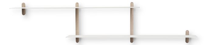 Gejst Nivo Wandrek Configuratie H - eiken/wit