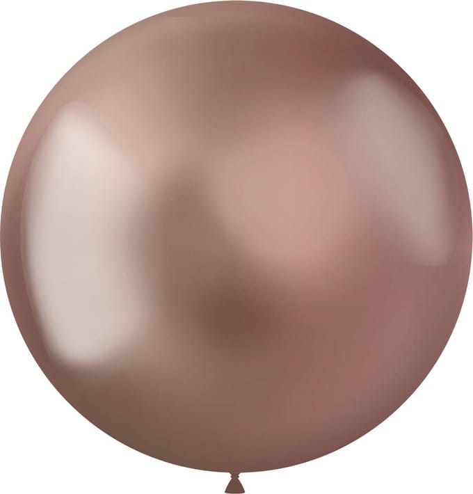 Folat - ballon XL Intense Chrome Rosegold 48 cm - 5 stuks