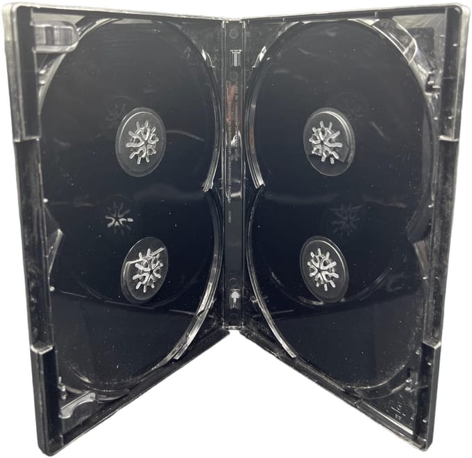 Dailygoody - Dvd Case - Multi 4 - Zwart - 4-Way Multibox - Voor 4