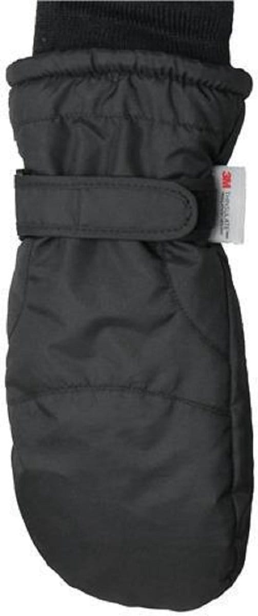 Gloves&Co Thinsulate wanten - zwart - kindermaat M/L
