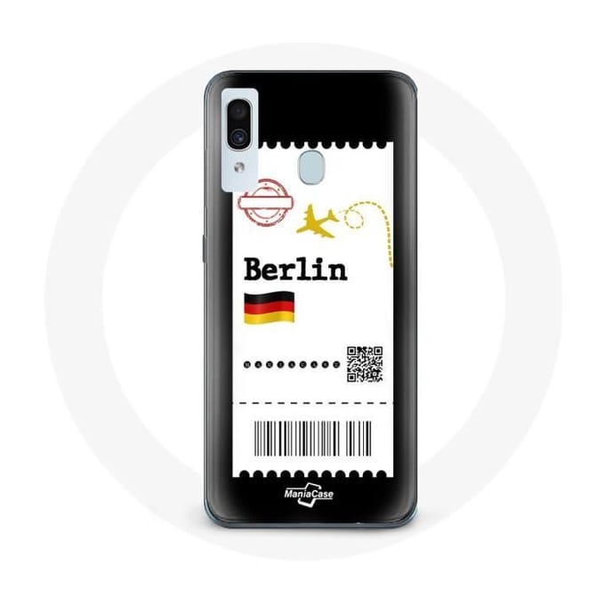 Coque pour Samsung Galaxy A30 Billet d'avion Berlin