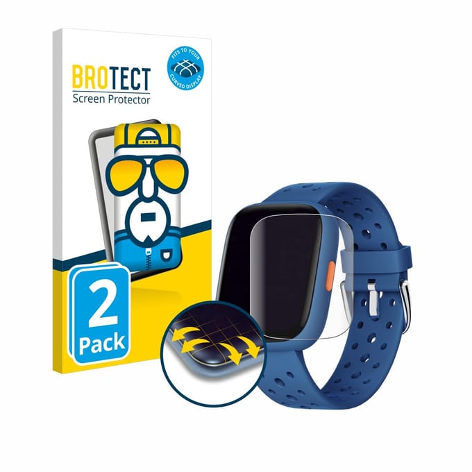 BROTECT - Screenprotector voor Biggerfive BW02 - Folie Beschermfolie transparant volledig dekking - 2 Stuks