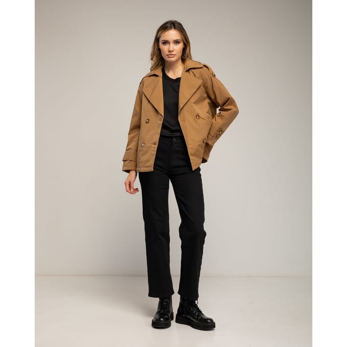 Basic wide leg jeans met een hoge taille.