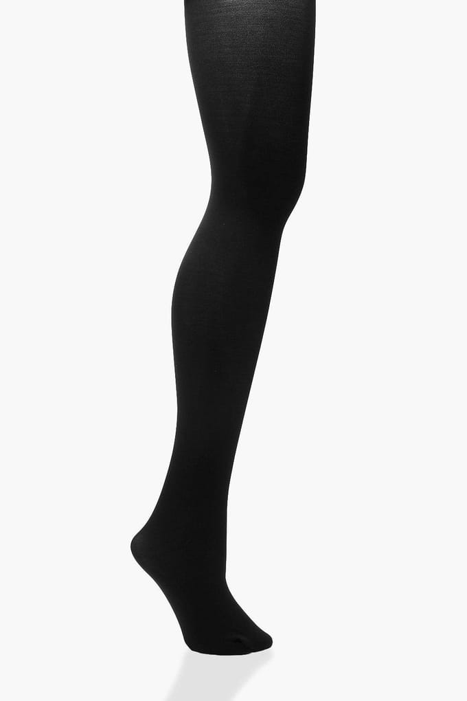 boohoo Dames 100 Denier Shaper Panty's | Zwart | Maat: Small/Medium