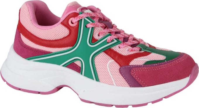 Mexx Loyce Sneakers Dames - Leren Sneaker - Paars - Maat 38