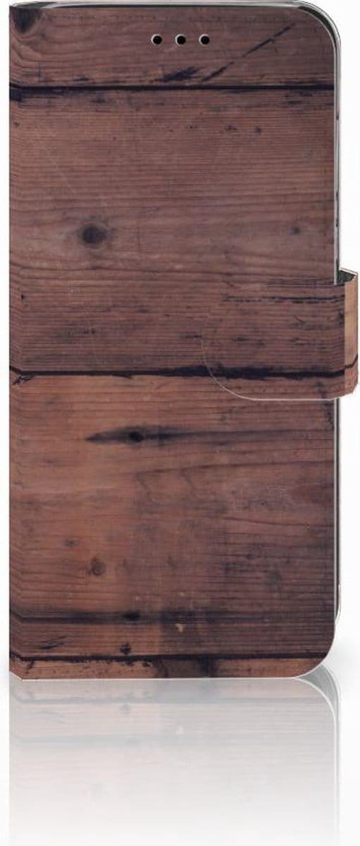 Huawei P20 Lite Book Style Case Old Wood