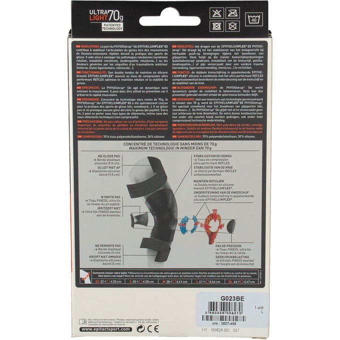 Epitact® Sport PHYSIOstrap® Ski Verstevigde Knieschijfondersteuning Large 1 Verband(en)