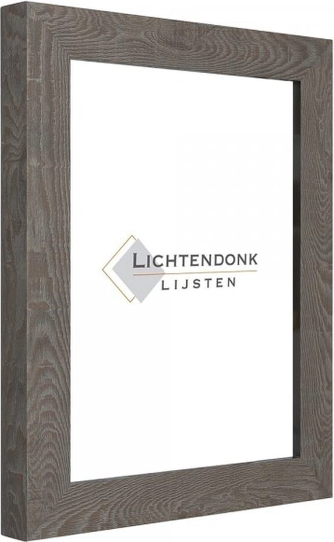 Fotolijst Bruin - Houtnerf - Fotomaat 45x60 - Ontspiegeld Glas - Art.nr. 55-545