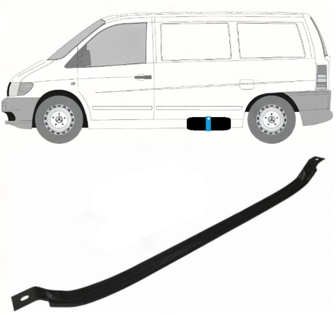 Brandstoftank klemmen voor Mercedes Vito I W638 1996-2003
