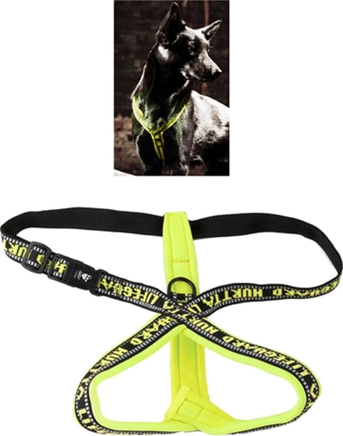 Hurtta Lifeguard - Y-Harnas voor Hond - Geel 110 cm