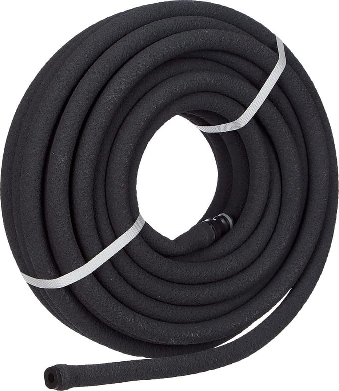 Poreuze Druppelslang 15 Meter Zwart - Optimale Waterbesparing voor Tuin en Moestuin