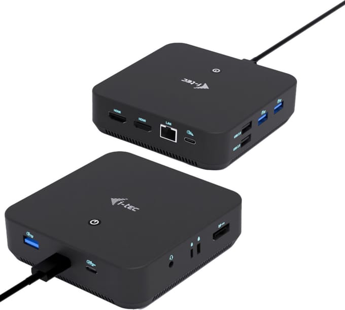 I-Tec - docking station - USB-C / USB4 / Thunderbolt 3 / Thunderbolt 4 / Thunderbolt 5 - 2 x HDMI DP++ - 1GbE