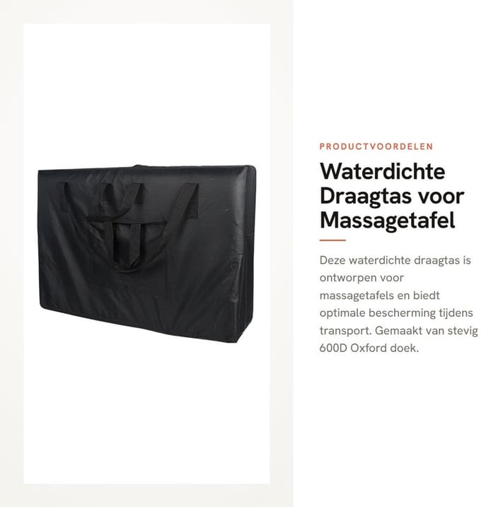 Dailygoods - Waterdichte Draagtas voor Massagetafel