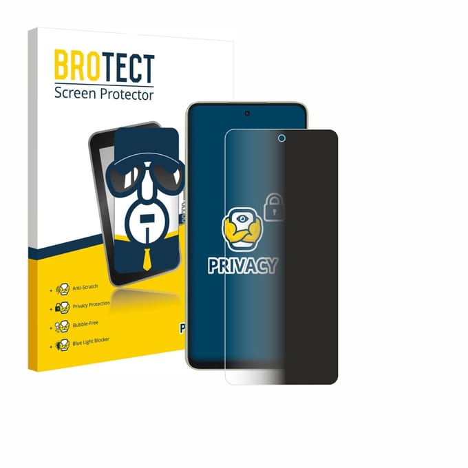BROTECT - privacy screenprotector voor Oppo A5 Energy - Folie Beschermfolie Blauwlichtfilter